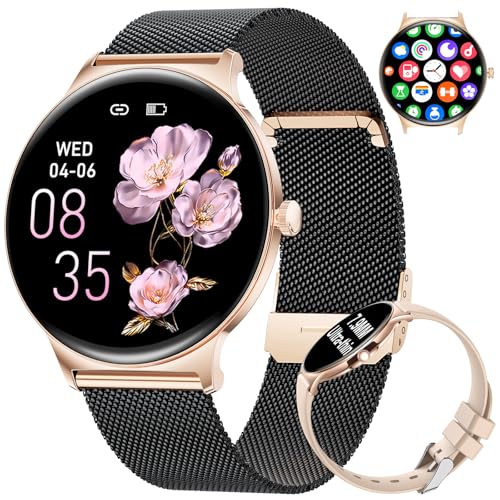 Catálogo de smartwatch coppel al mejor precio. 47 LIGE Reloj Inteligente Mujer con Llamada Bluetooth 5.0, 1.43' AMOLED Smartwatch con Mujer Función Femenina, Pulsometro, Monitor de Sueño, 100+Modos Deportes,para Android iOS,...