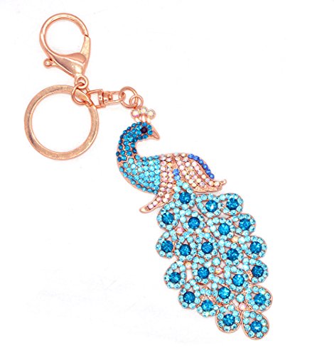 Portachiavi per borse elegante, in lega e strass