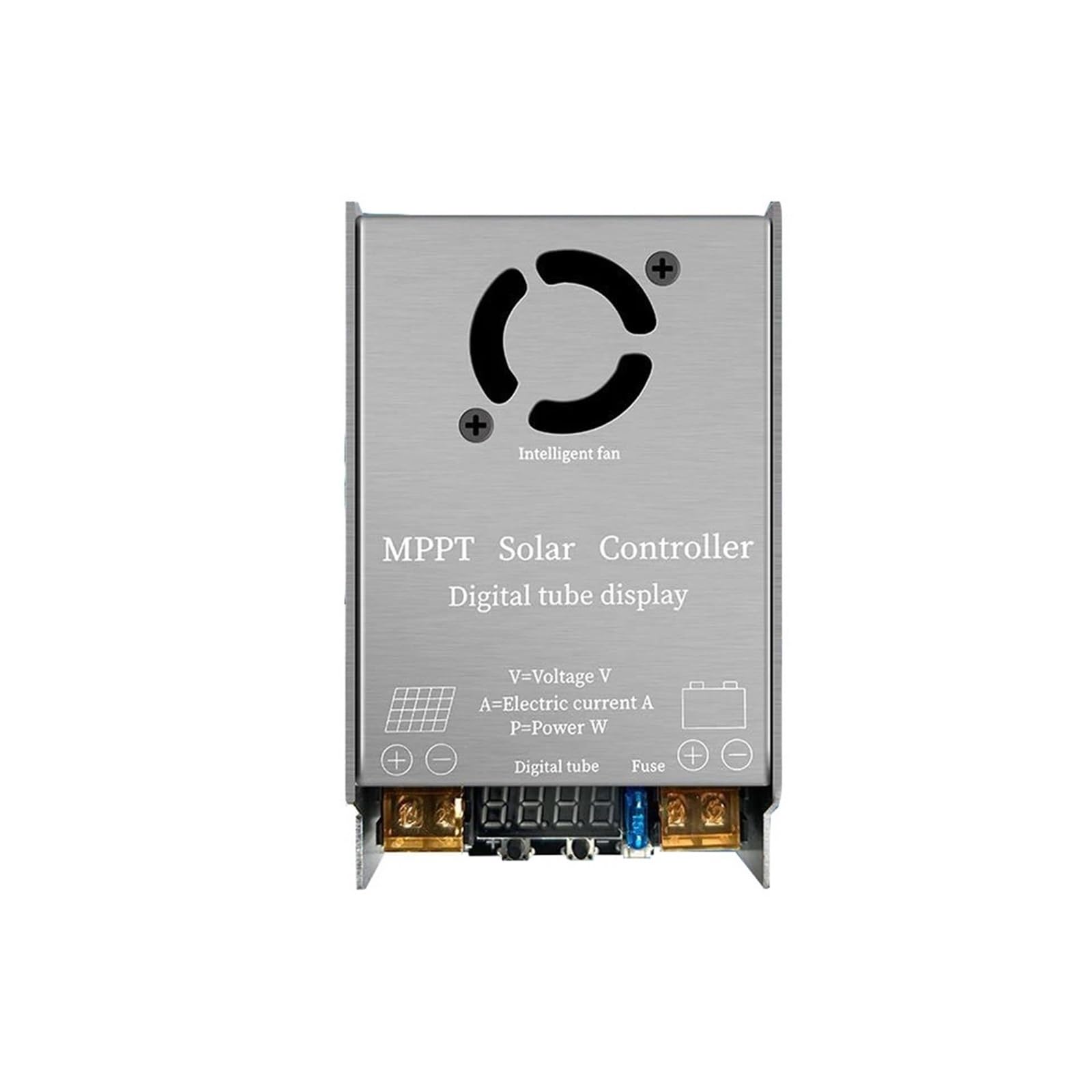 Solar Charge Controller, Step-Up MPPT Solar Controller Booster 450W 12A Digital Charging 9V-60V Input For 12V-120V Lithium -Acid
