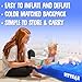 Pittman Outdoors - Kids Air Mattress - Blue Deluxe Blow up Twin Air Mattress for Kids - Inflatable Mattress Includes Electric Pump, Patch Kit & Color Matching Travel Backpack