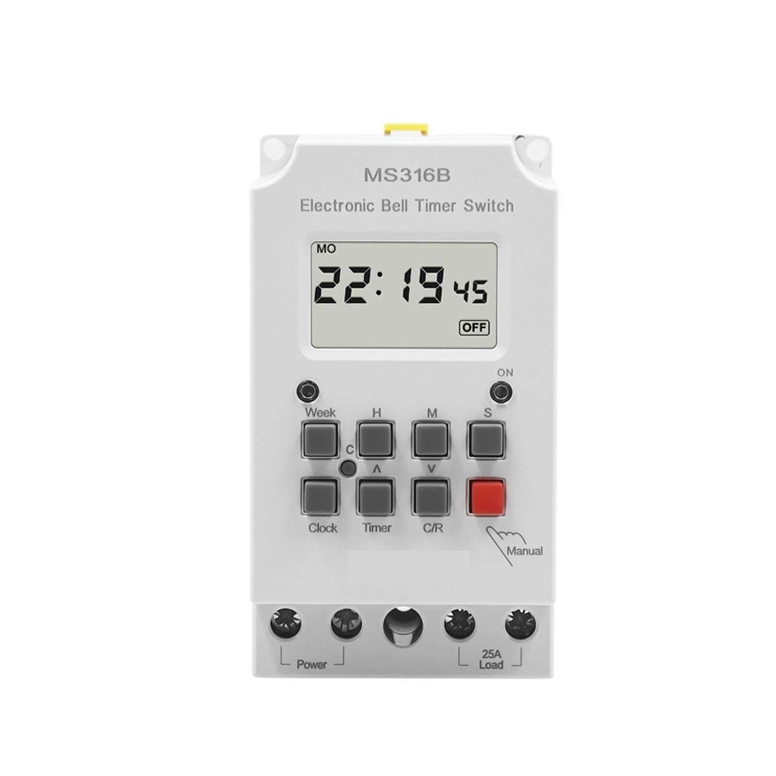 Contrôleur de temps MS316B 220V 25A avec 68 programmes ON OFF - 6