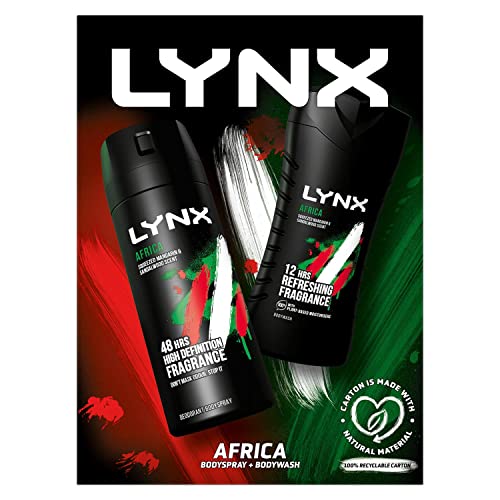 Lynx Africa Duo Gift Set 2019 full size Africa Body Spray 150ml & Africa Body Wash 250ml - Image 3