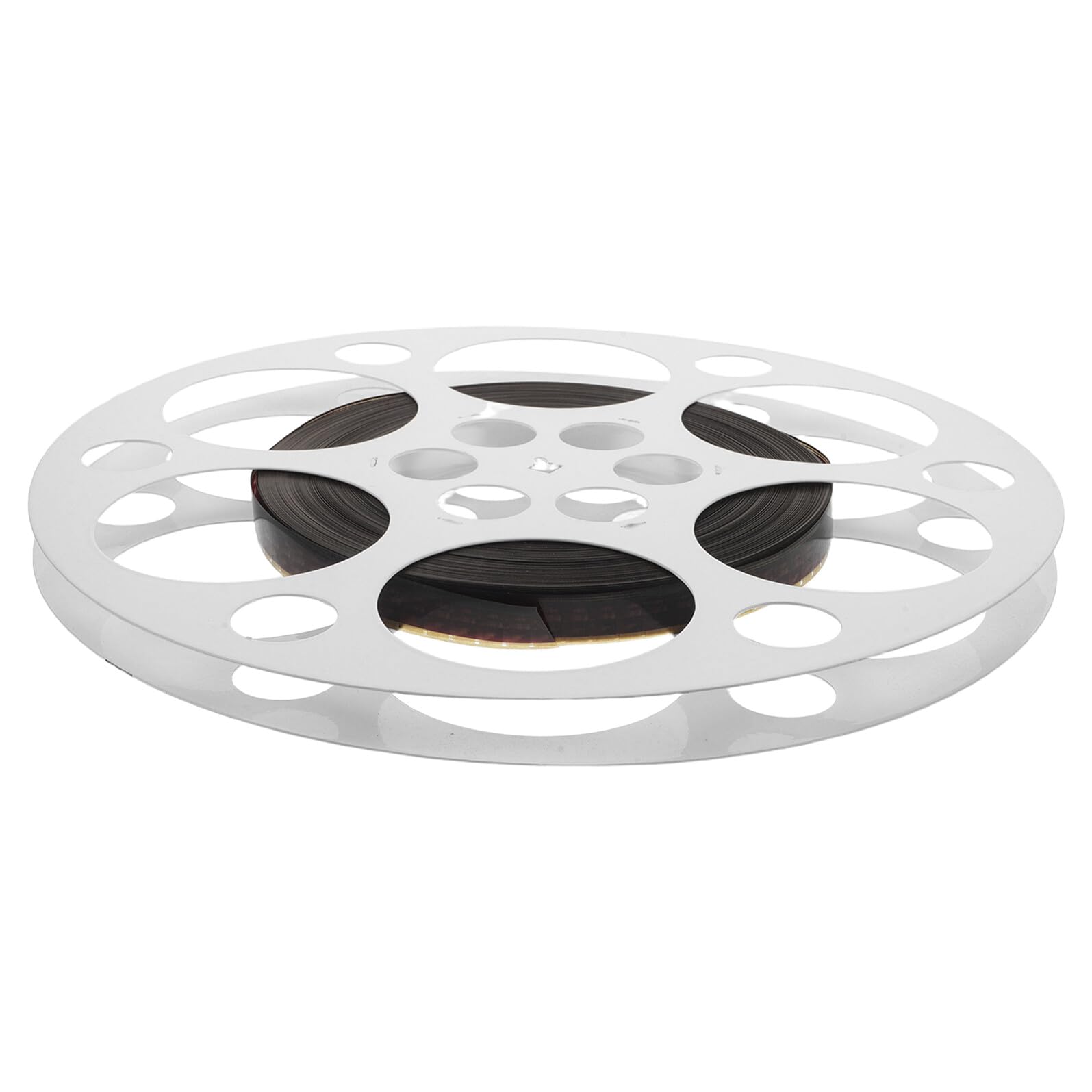 iplusmile Decorazione Murale Bobina di Pellicola Cinematografica Vintage in Metallo Argentato Arte Industriale da Parete Rotonda per Home Theater Sala Multimediale e Decorazioni Rustiche
