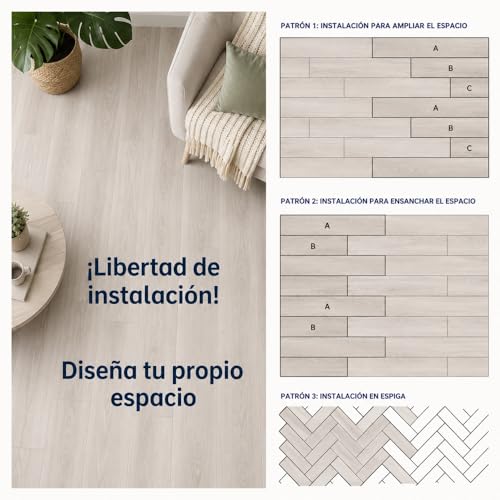 Miniatura 8 de Pavimentos Arquiservi - Suelo Vinílico Autoadhesivo Pvc - Caja 5 M - Diseño De Roble Clásico Natural - Gran Durabilidad Y Resistente Al Agua - Fácil Mantenimiento