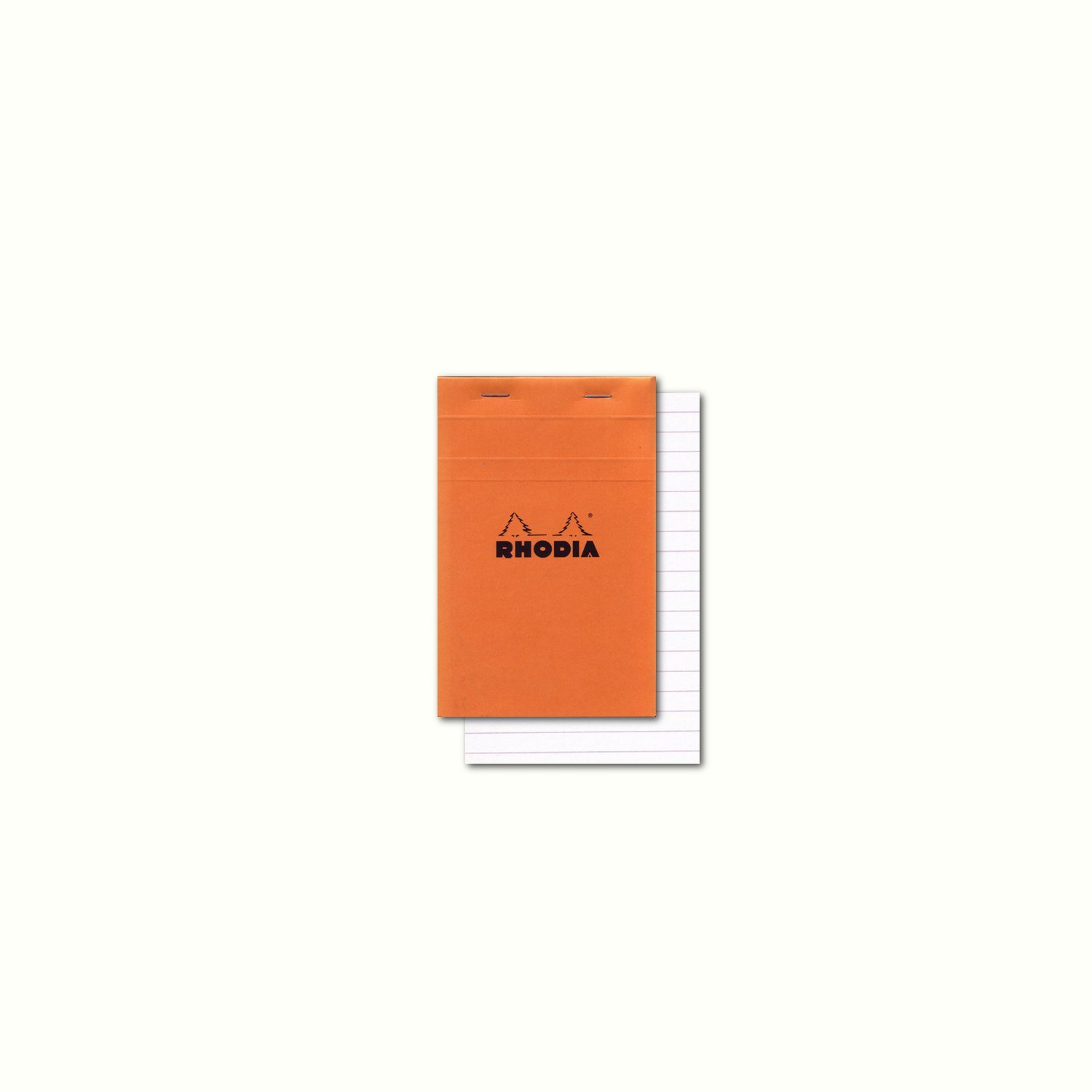 Rhodia Basics Lined Pad Orange Card A6 10.5x14.8cm 80 Sheets Writing