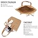 boshiho Stroh Strandtasche Groß Damen - Korbtasche Geflochten mit reißverschluss, 2025 Boho Basttasche Shopper für Reisen&Urlaub