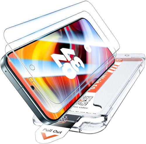 Image of LK TOP 9H+ Glass Google Pixel 10 Pro XL Screen Protector [1-Click Install] Auto-Dusting 0 Bubble, Pixel 10 Pro XL Tempered Glass [0.1s Fingerprint Unlock] Full Coverage HD Ultra,2 Pack
