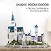 CubicFun 3D LED Castle Puzzles for Adults and Kids, Germany Architectures Building Model Kits Toys Gifts for Women and Men, Multi-Color Lights Neuschwanstein Castle 128 Pieces