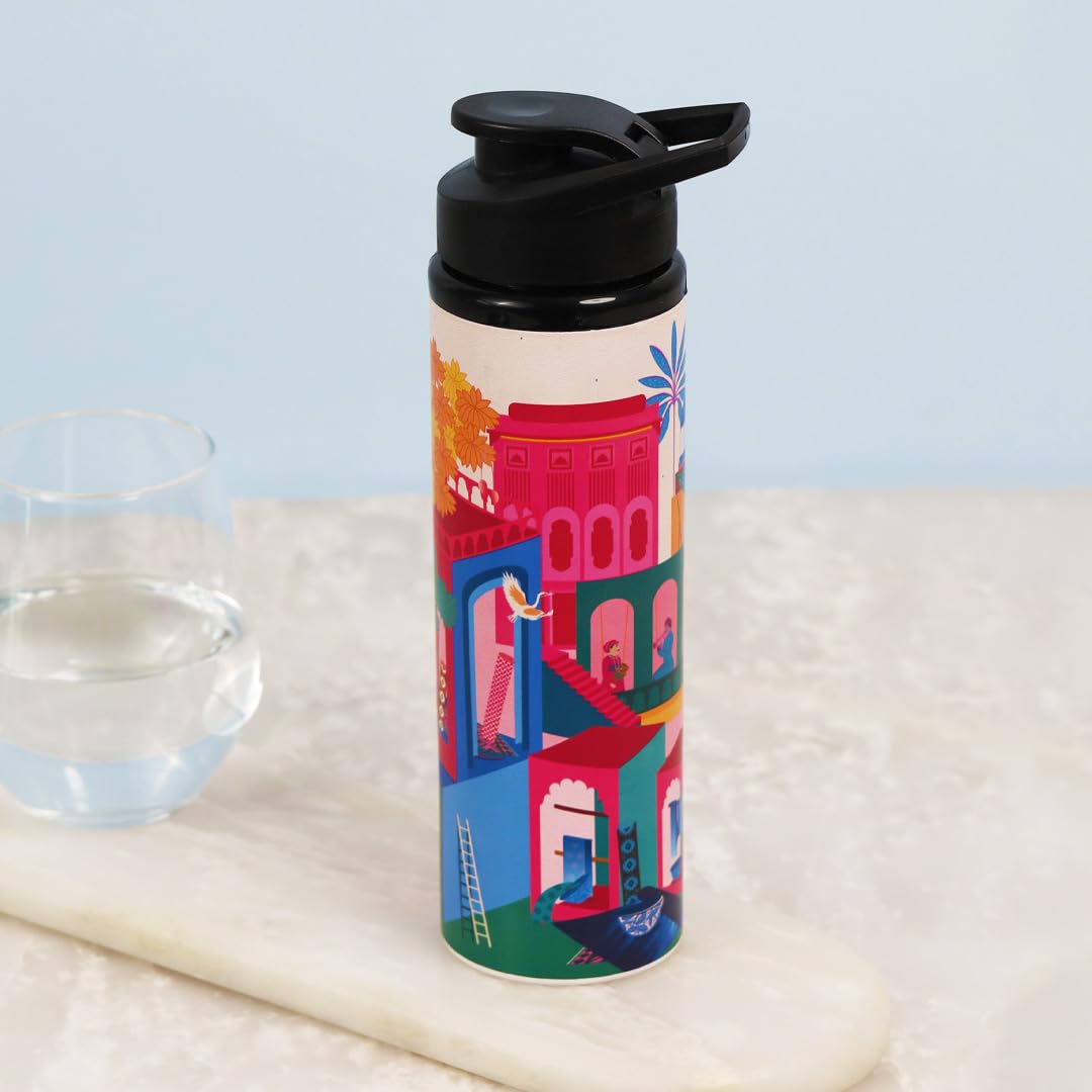 The Plated Project | City of Festive Streets, Goa | Water Bottle for Kids School | Spillproof spout | 700ml Stainless Steel Water Bottle (B0D54DTYHV) Amazon Price History, Amazon Price Tracker