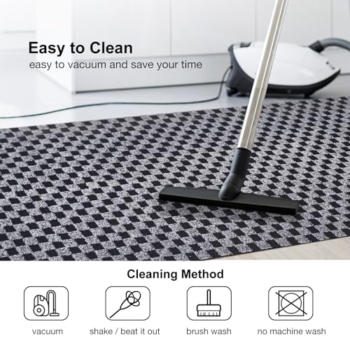 BESTVUE 2' x 6' Runner Rugs with Rubber Backing, Outdoor Indoor Utility Non Slip Carpet Rug Runner for Hallway, Custom Size Area Rugs Mat for Entryway Balcony Patio Kitchen Garage Stair Laundry - Image 5