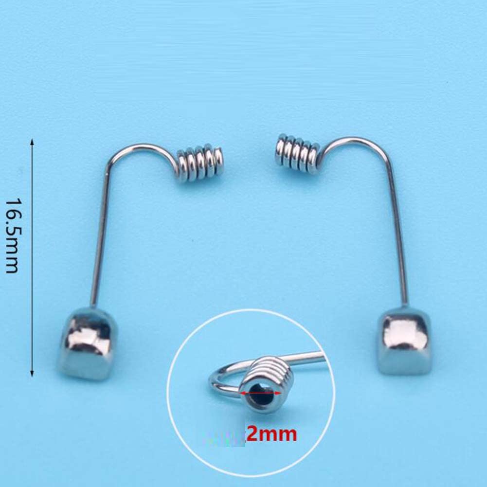Coussinets de pont de nez Support de pont de nez de lunettes, plaquettes de nez de lunettes, 1 paire de bras de coussinet de nez de lunettes enfichables en métal argenté, kit de réparation de lunettes