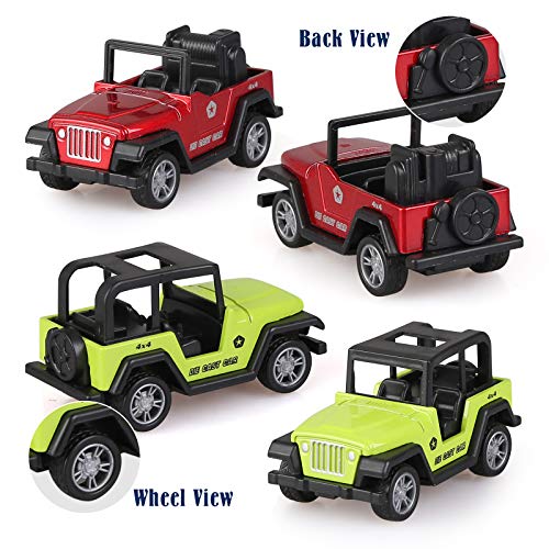 Kramow Cars Toys Pull Back Vehicles, Model Vehicles Toy Gifts For Baby Toddler Boys Girls, 4 Pieces Gift Pack #TOP7