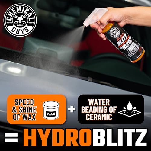 Chemical Guys HydroBlitz Ceramic Spray Wax with Carnauba - Hybrid Car Wax Spray Formula for Cars, Trucks, SUVs and RVs, Boosts Gloss, Protection & Water Beading on Paint, Glass and Wheels, 16 fl oz - Image 7