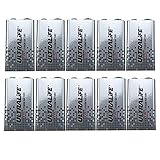 10x U9VL-J-P for Drager v ntilator Etim FES e lectric Stimulator Fluke Electric Meter Batteries 9V-9.5V Lithium Battery Ultralife