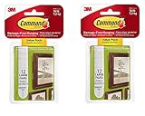 command strips picture hangers reviews  2x Command Large Picture Hanging Strips, 17206 (Each Pack contains 4 Sets) by Command
