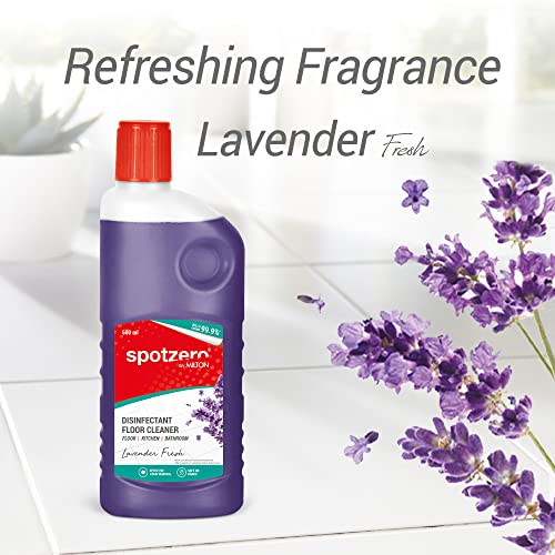 Image of Spotzero By Milton Disinfectant Floor Cleaner Set of 3, 500 ml Each, Lavender | Surface Cleaner | Stain Removal