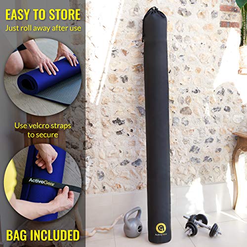 image for AG ACTIVEGEAR Exercise Mat | Large Workout Mat for Home | Durable Home