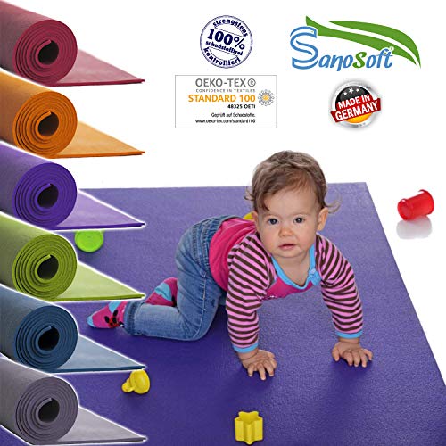 Yoga & Sport Matte SanoSoft XL 'made in Germany' - Öko-Tex 100 120x170cm Rot