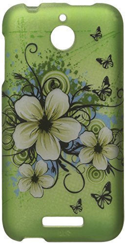 Zizo HTC Desire 510 Rubberized Hard Snap-On Cover - Retail Packaging - Hawaiian Flowers