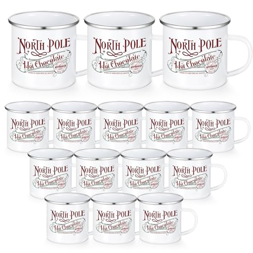 Set 15 Mugs Navidad Acero Esmaltado 350 ml miniatura 1