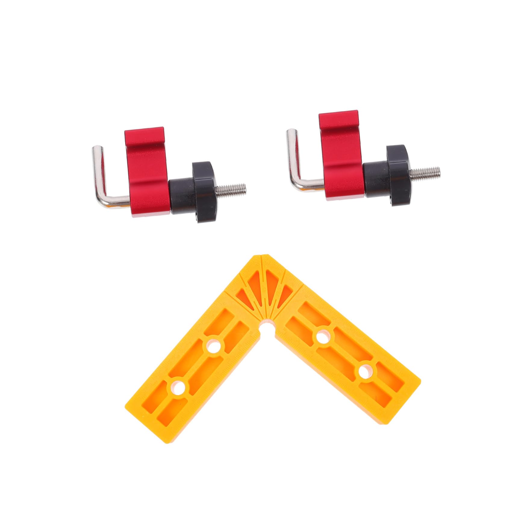 Balacoo 90 Degree L-shaped Woodworking Square Plastic Ruler Protractor for Home Professional Use