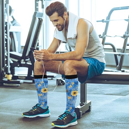 Image of JUNZAN Compression Socks Women Comfort Circulation Long Socks
