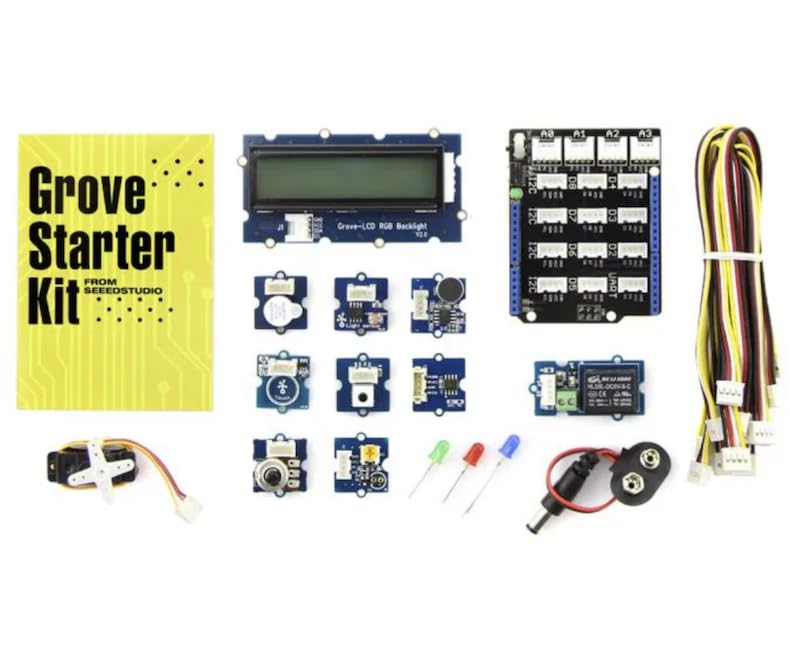 110060024, Multiple Function Sensor Development Tools Grove - Starter Kit for Arduino