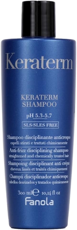 Keraterm Shampoo, Gentle Cleanses and Eliminates Frizz for Vital, Soft and Shiny Hair, SLES and SLS Free Formula, 300