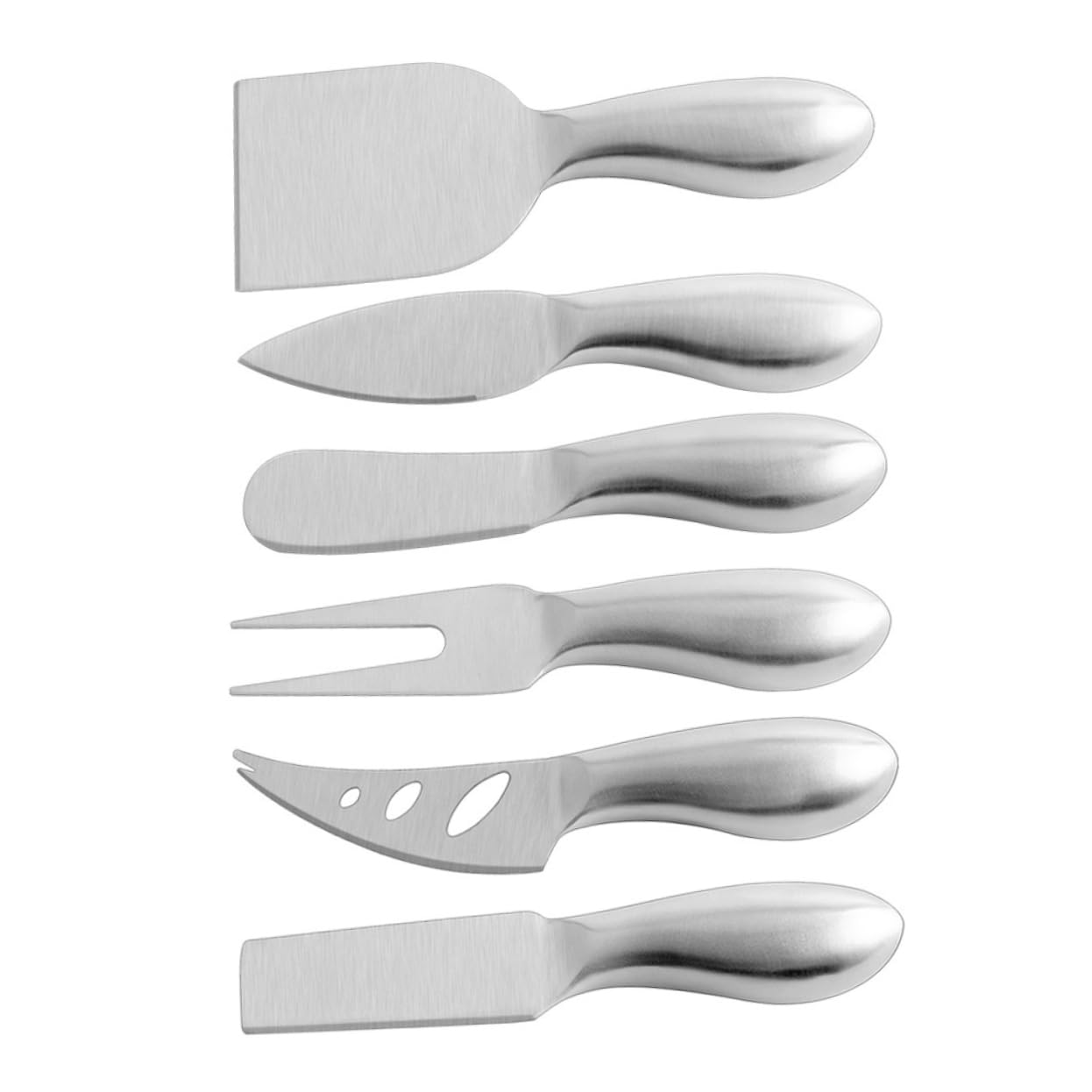 Affetta Formaggio per Taglio Preciso e Pratico in Acciaio Inossidabile Set di 6 Pezzi Leggero Utensili da Cucina