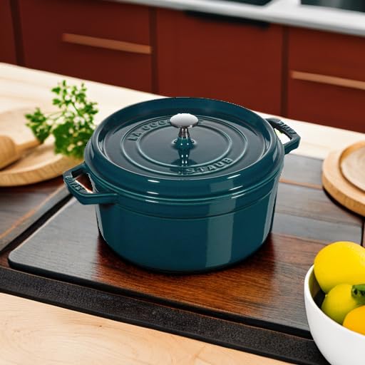 Amazon.com: STAUB Cast Iron Roaster/Cocotte, Round, 26 cm, 5 L, La