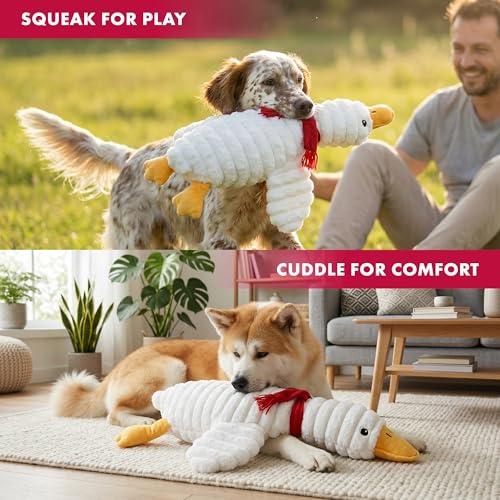 Juguete para perro de peluche Pet Lou 36 pulgadas blanco miniatura 3