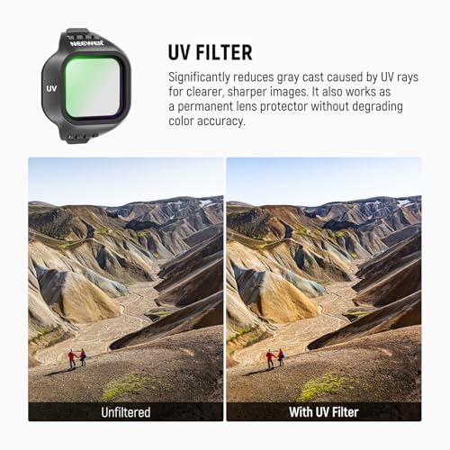 Image of NEEWER UV Filter Compatible with DJI Mini 5 Pro Drone, Snap On Protective Filter Camera Lens Protector Multicoated Optical Glass Aerial Photography Accessories