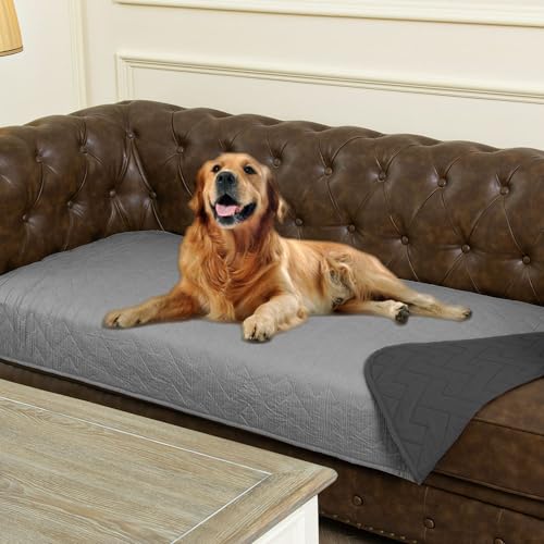Ameritex 100% Waterproof Dog Bed Blankets Double Sided Dog Couch Cover Knurling Pattern Pet Bed Cover Reversible Furniture Couch Sofa Car For Puppy Kids cover