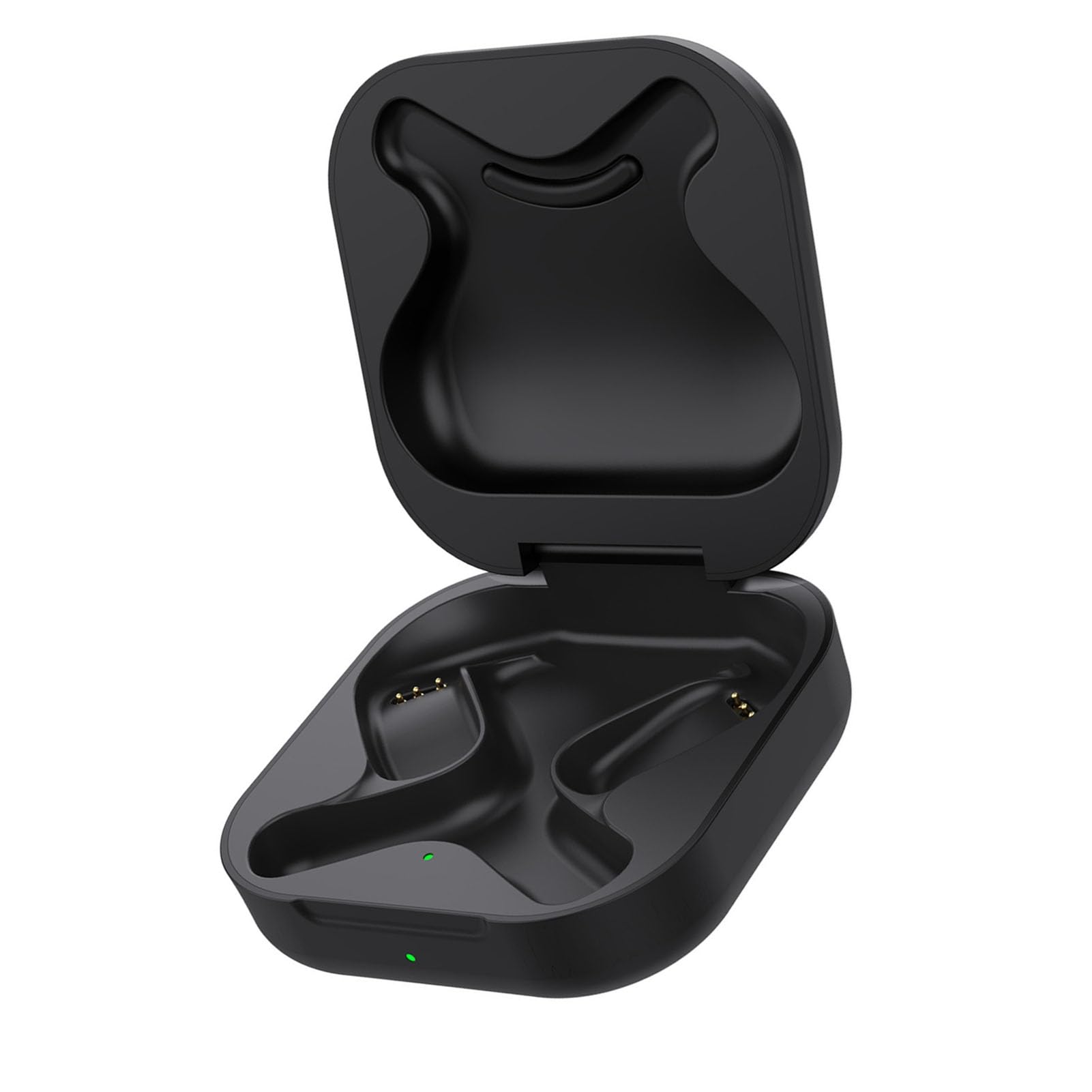 Generic Auriculares Inalámbricos Estuche de Carga Protector ABS PC USB C Cargador de Auriculares Compacto Portátil Power Negro