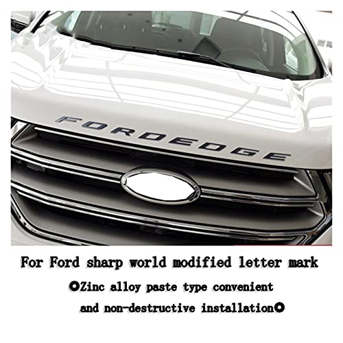 DEMANDER 52 * 2 cm Auto Badge Sticker Fit for Ford Edge Separation Letter Solid Zinc Alloy Modified Car Shape Logo 3D… - Image 7