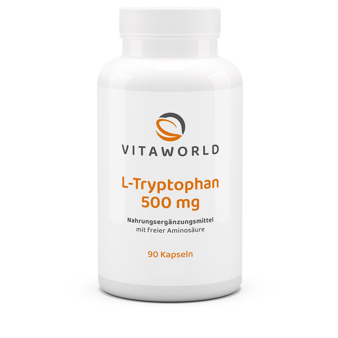 Title Pack of 3 Vita World L-Tryptophan 500mg 3 x 90 capsules vegan pharmacist production