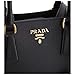 PRADA Women's Black Saffiano Lux Handbag Satchel 1BA118