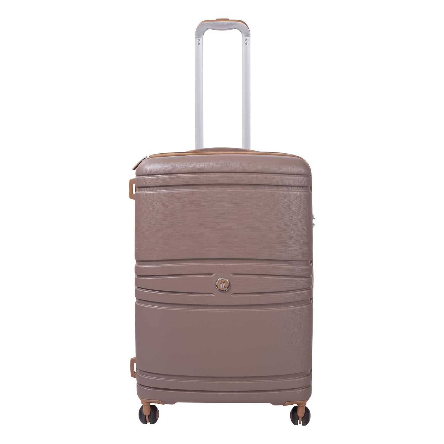 Quintessential-Brown-Medium 24 inches Expandable Hard Case Beautiful Interior with Wet Pouch Check-in Luggage 8 Wheel Trolley Bag-image-4