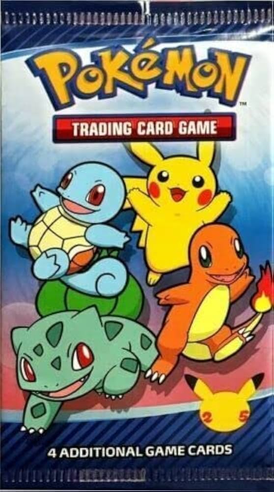 Pokemon 25th Anniversary McDonalds Promo Booster Pack (4