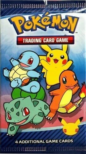 Pokémon McDonalds 25th Birthday Promotional Booster Pack of 4