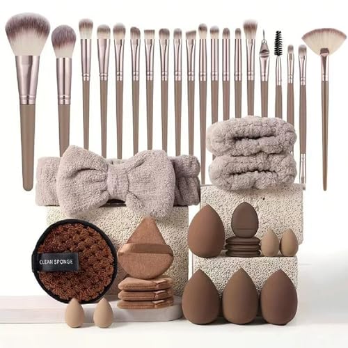 Pinceaux de maquillage et accessoires lot de 40 pour nettoyer le visage et appliquer