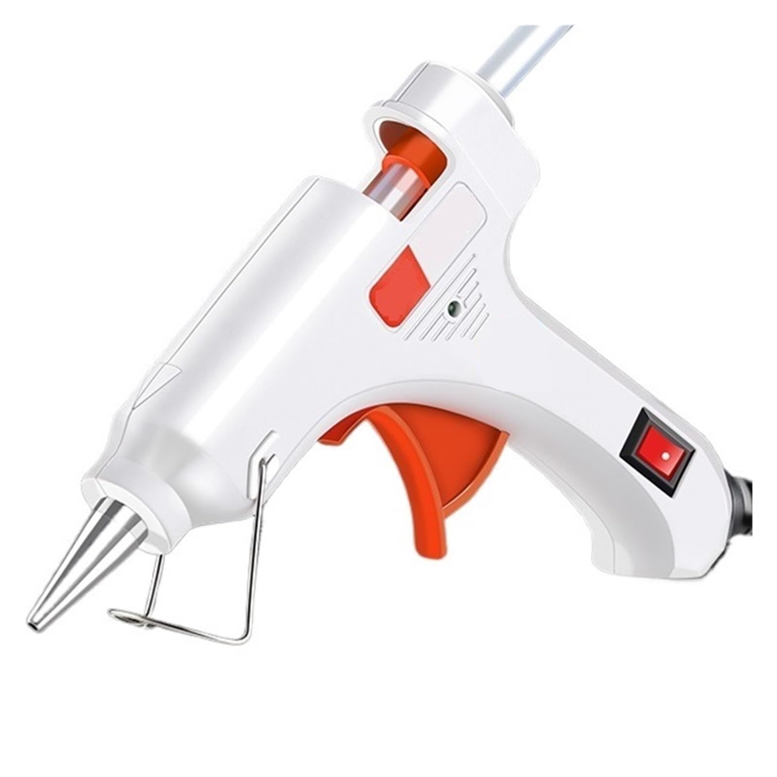 Yfdgd White-02 Hot Melt Glue Gun 7Mm Stick Industrial Mini Guns Thermo Gluegun Heat Temperature Tool Quick Reliable Flow Bonding(White-02)