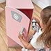 KidKraft Retro Wooden Play Kitchen and Refrigerator 2-Piece Set with Faucet, Sink, Burners and Working Knobs, Pink, Gift for Ages 3+