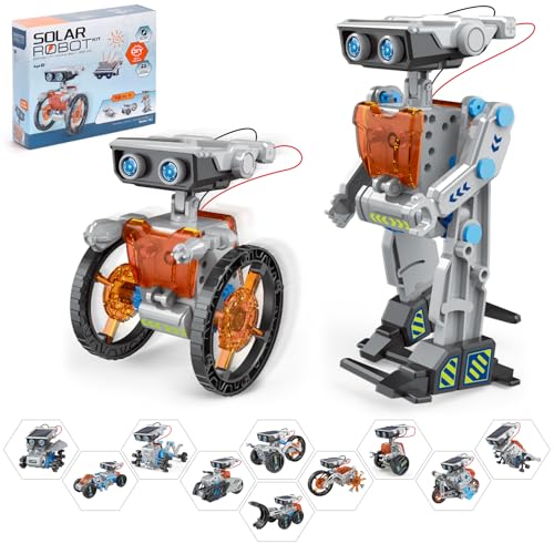 Robot de Juguete Solar Recargable, Juguetes de Proyectos STEM para Adolescentes de 8 a 16 Años, Kit de Experimentos de...