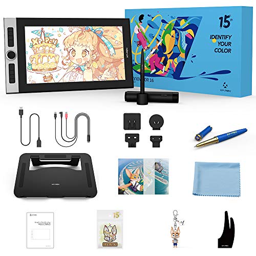 【2020年限定】XP-Pen 液タブ 超薄型 本体厚さ9mm 15.6インチ フルラミネートIPS 液晶ペンタブレット XP-Pen15周年記念スペシャルInnovator 16 限定セット