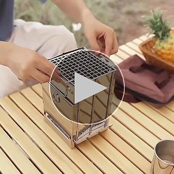 Amazon | 焚き火台 コンパクト ソロ 焚火シート・火吹き棒・収納