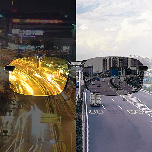 Óculos de sol polarizados de 2 unidades TERAISE para dirigir + óculos de visão noturna clássicos