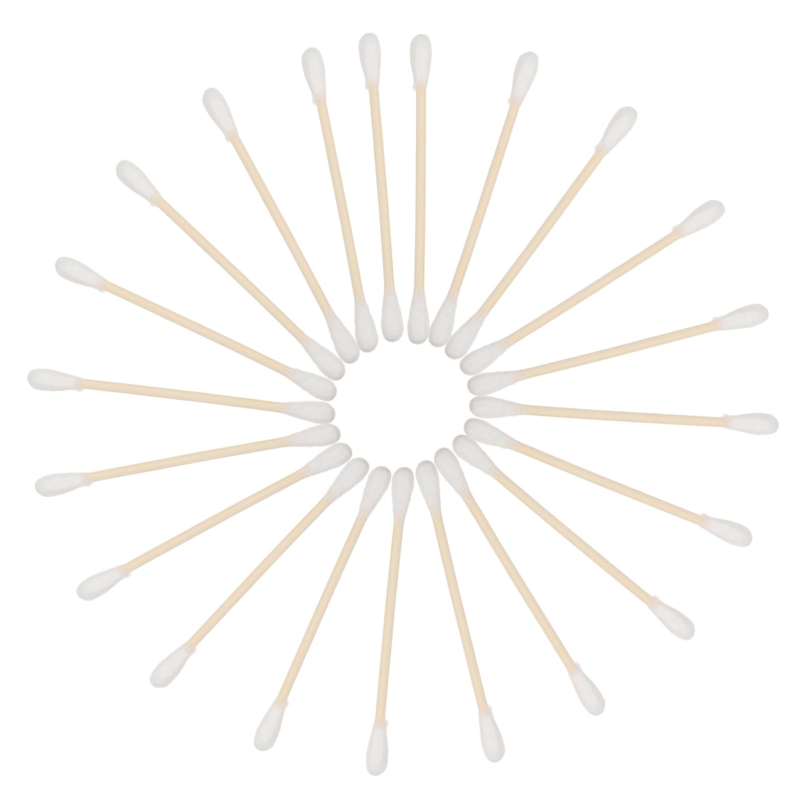 Cabilock Double-Ended Cotton Swabs Wooden Handle 100 Pcs for Ear Cleaning Makeup Cleaning Electronics