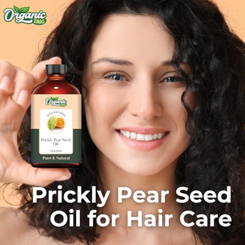 Image of Organic Zing Prickly Pear Seed (Opuntia basilaris P.) Oil | Pure & Natural Carrier Oil for Massage, Skincare & Haircare- 30ml /1.01fl oz