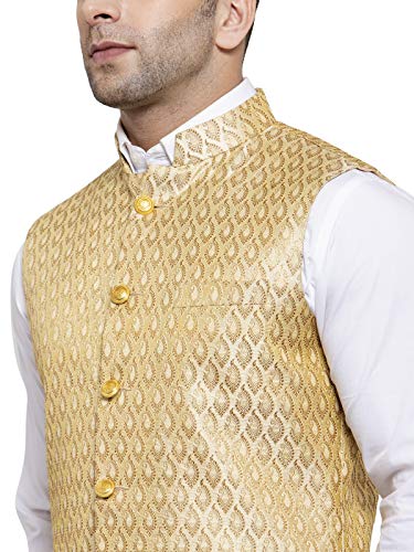 WINTAGE Men's Rayon Bandhgala Festive Nehru Jacket Waistcoat -8 Colors4